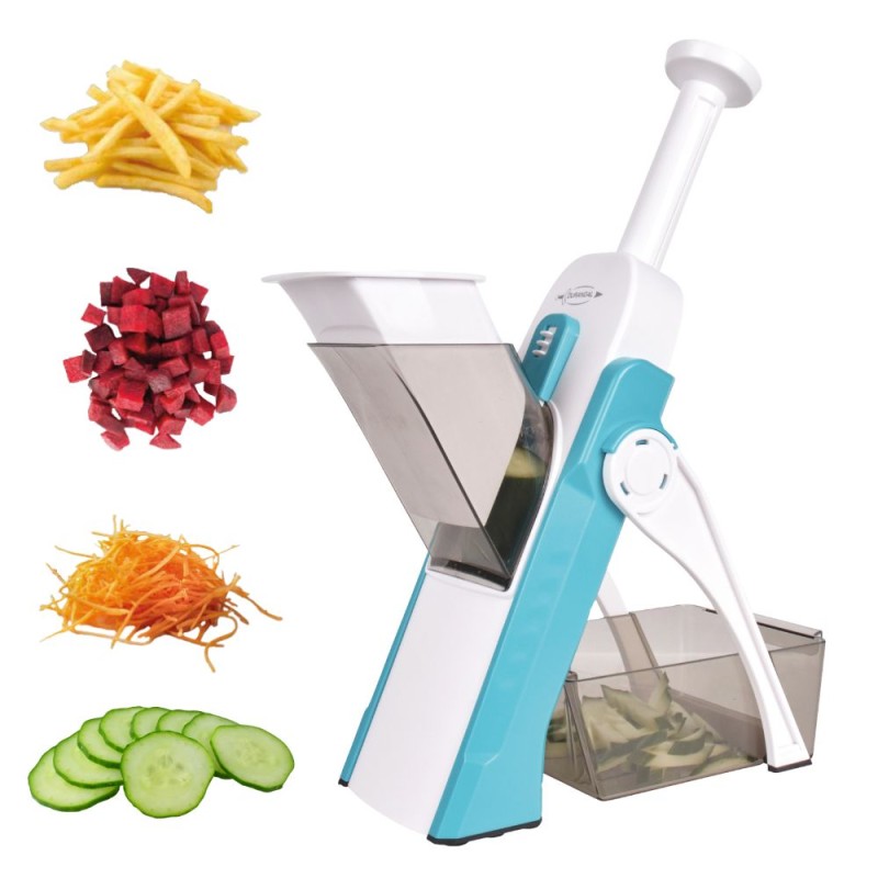 Mandoline à piston multifonction Pump'N'Dice